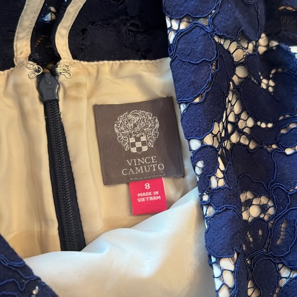Vince Camuto Navy Lace Dress - Picture 5 of 5